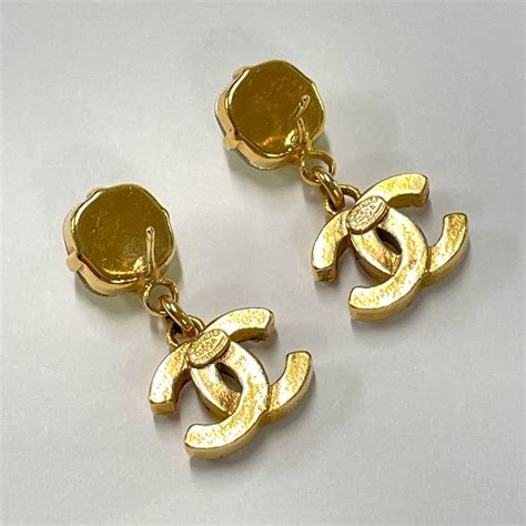 chanel cc earrings real or fake|knockoff chanel earrings.